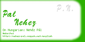 pal nehez business card